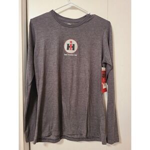 International Harvester Red Tractor Girl LONG T-shirt. Size L.   NWT